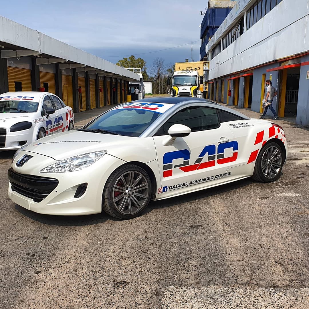 Advanced driving course on track