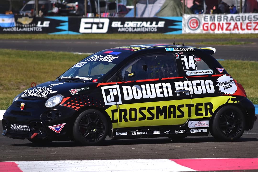Fiat Abarth on track at Rosario circuit in Argentina